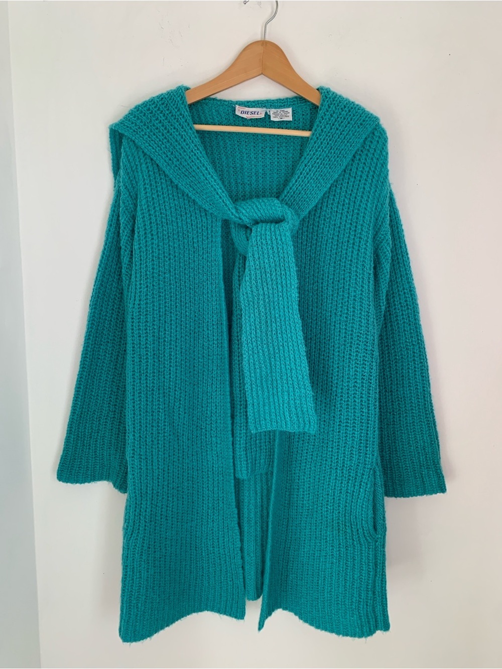 Vintage Chunky Knit Cardigan Coatigan